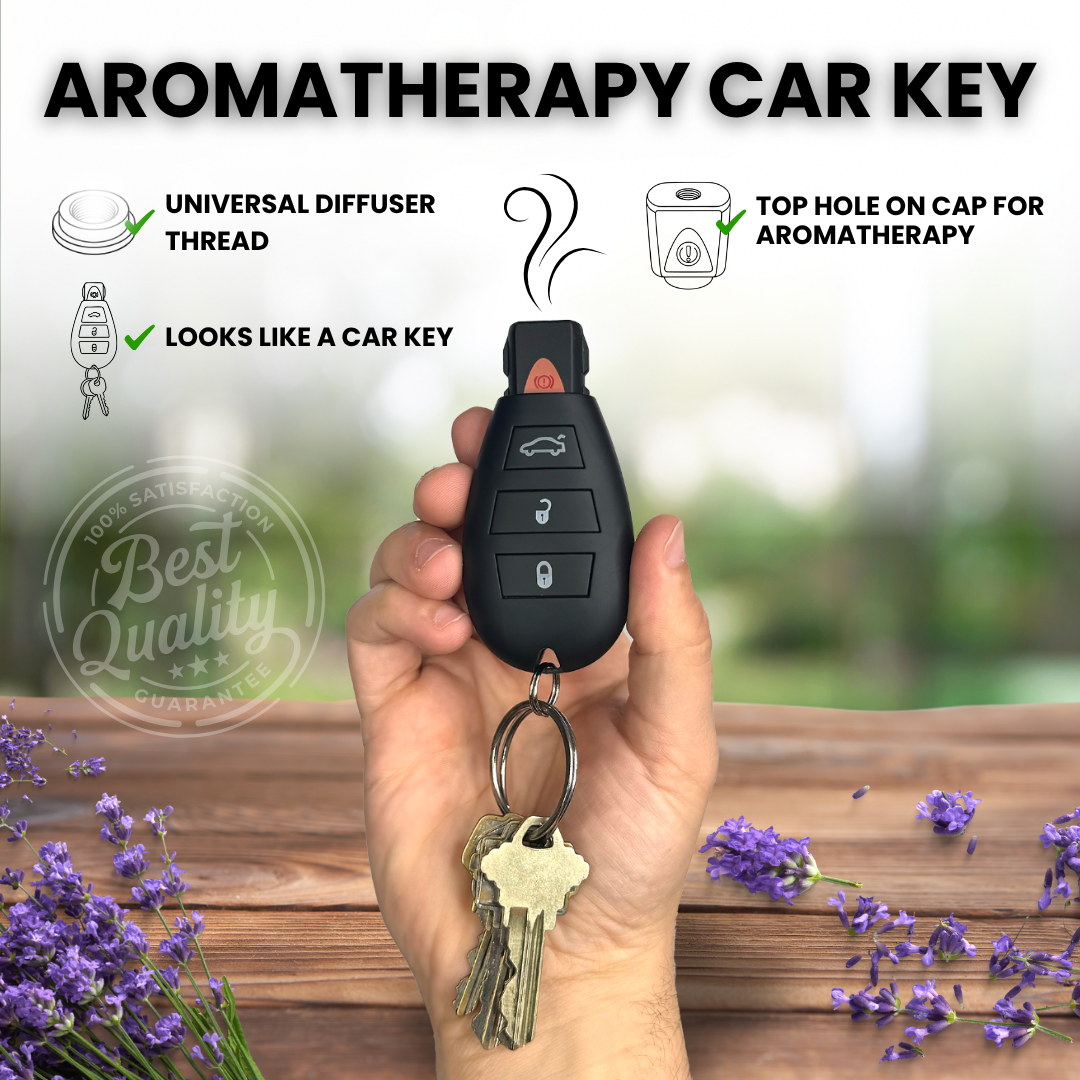 Car Key Portable Aromatherapy Diffuser – USB-C Rechargeable with Adjustable Temp