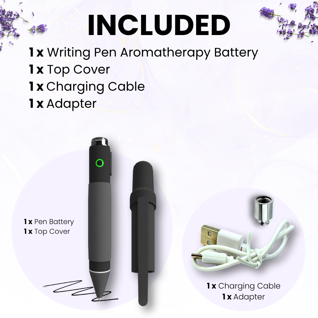 Discreet Pen Portable Aromatherapy Diffuser, Roller Ball Pen with Rubber Paint Finish, Nice Fancy EDC Rollerball Pens for Writing Note Taking Signature, Good Pen Set Gifts Christmas Birthday