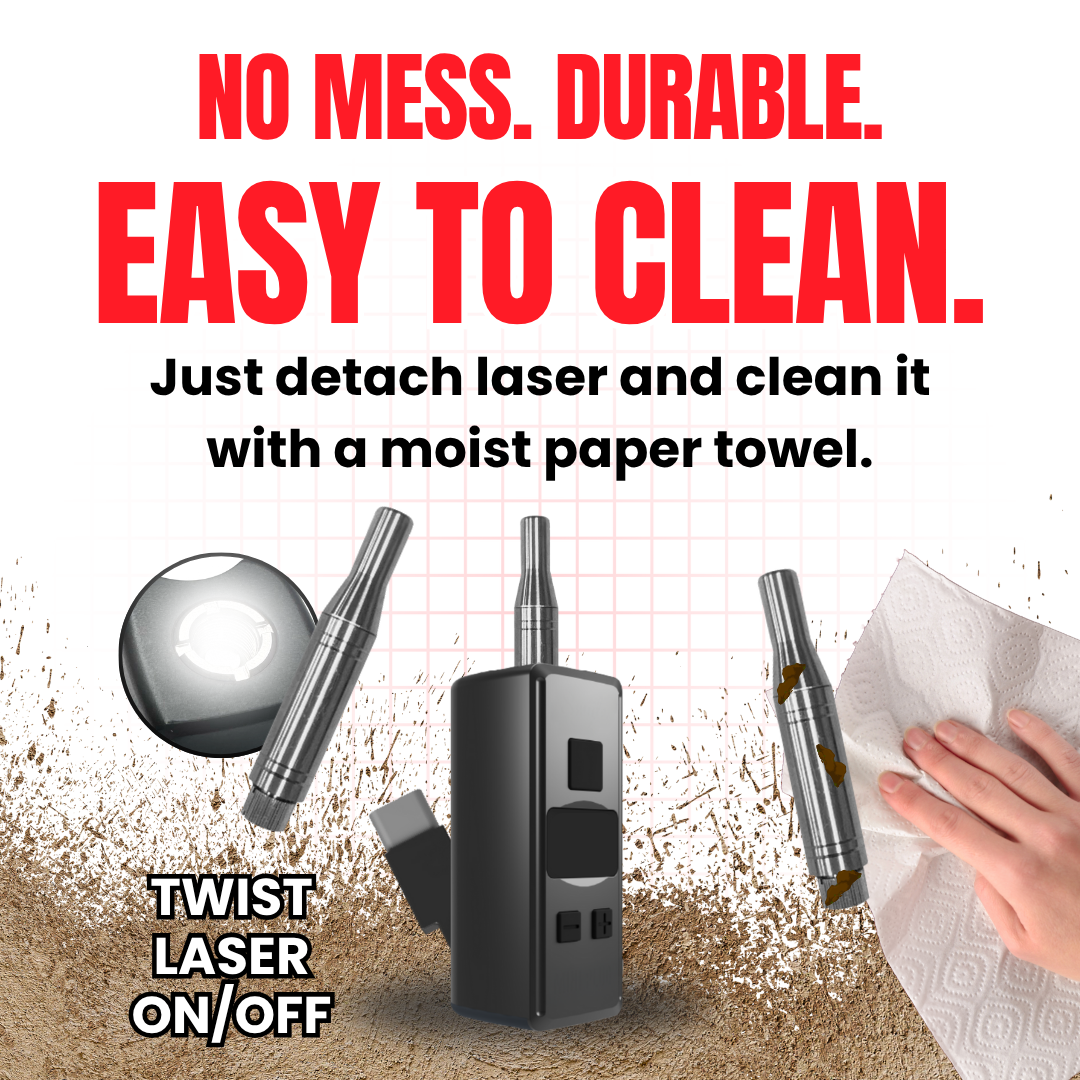 Laser Pointer USB-C Rechargeable with LED Display – Toy for Pets, Presentations, Golf, and More – Detachable Laser, Adjustable Brightness, Digital Screen
