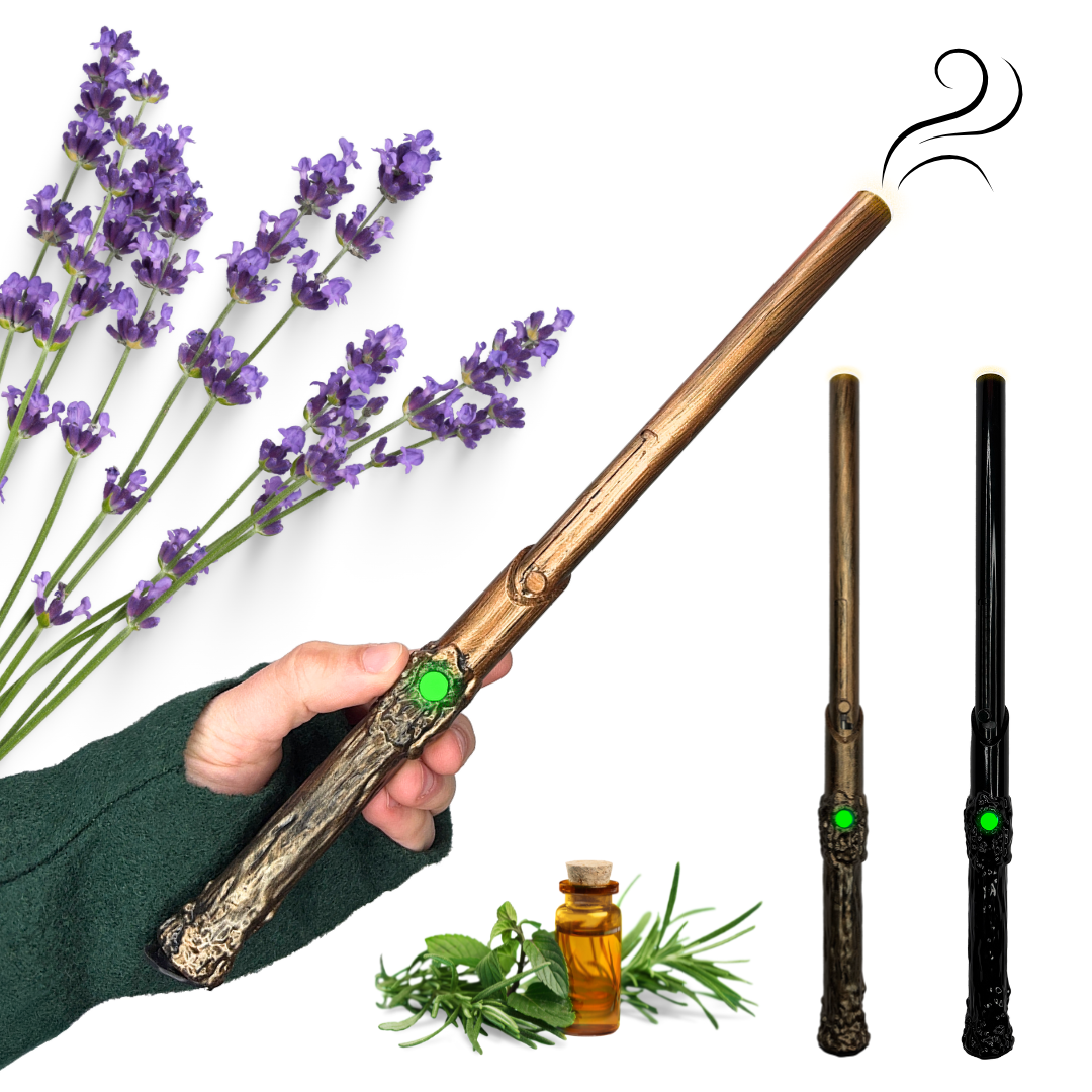 Aromatherapy Wand Diffuser - Battery with Button Activation - Portable & Rechargeable